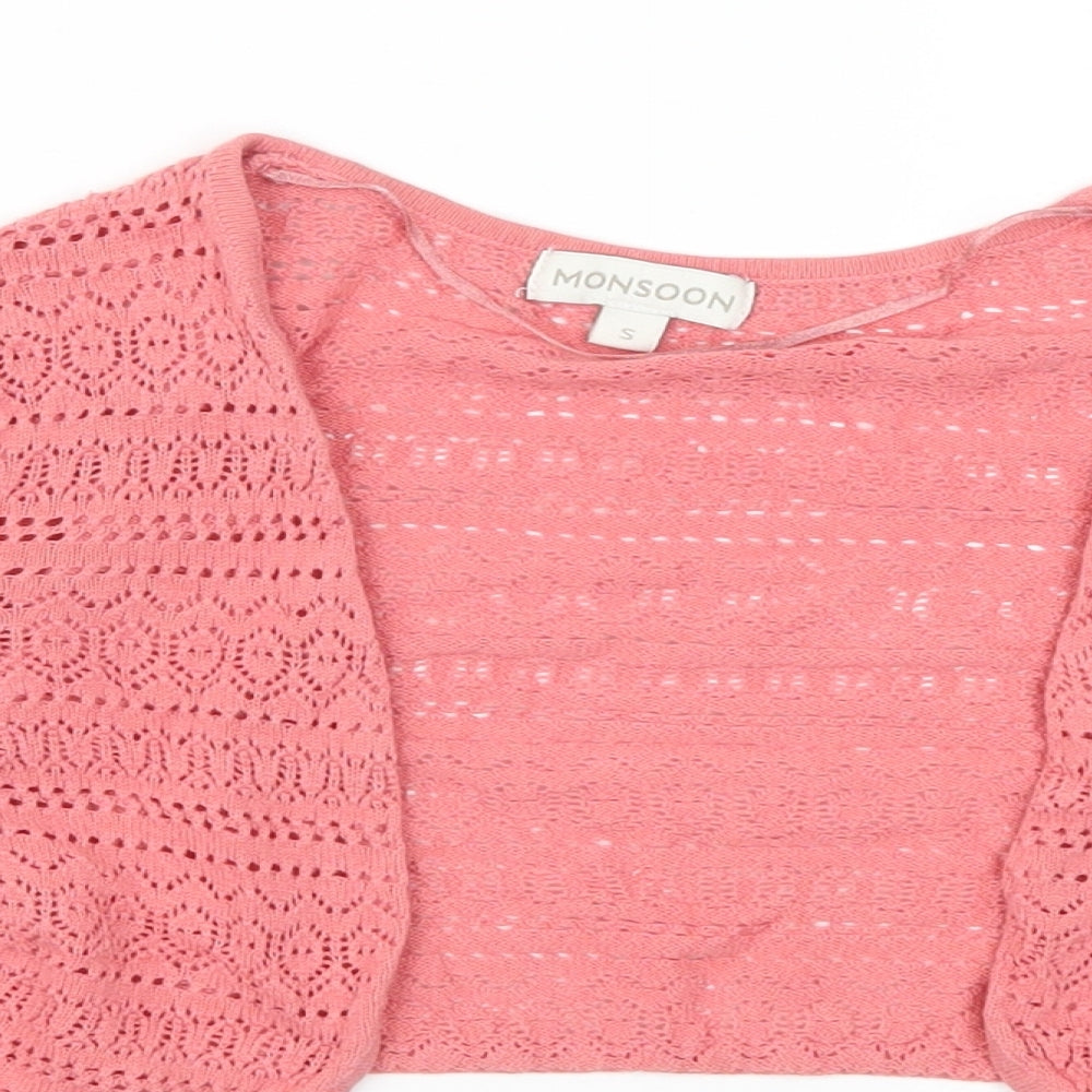 Monsoon Womens Pink   Cape Jumper Size S