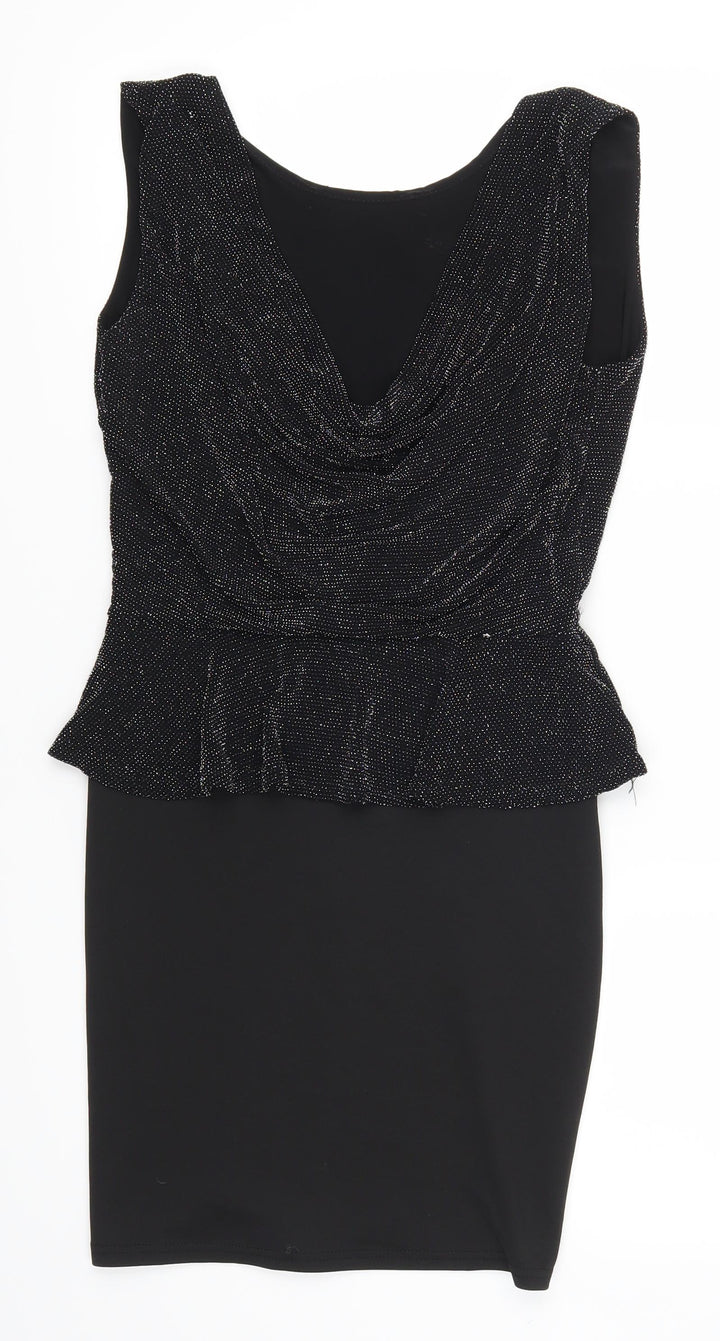 Quiz Womens Black Mini Size 10