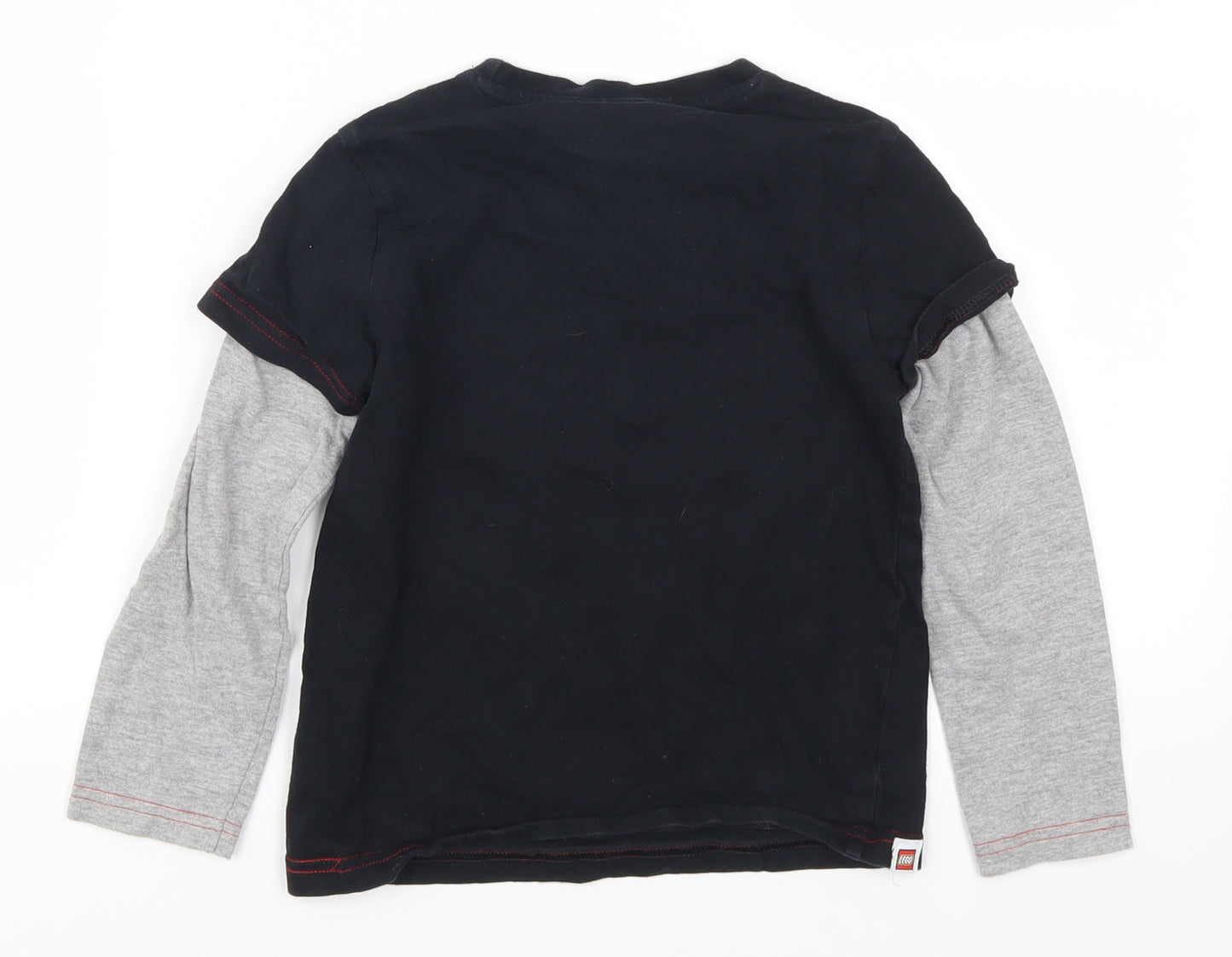 Tesco Boys Black   Basic T-Shirt Size 5-6 Years  - Star Wars The Dark Side