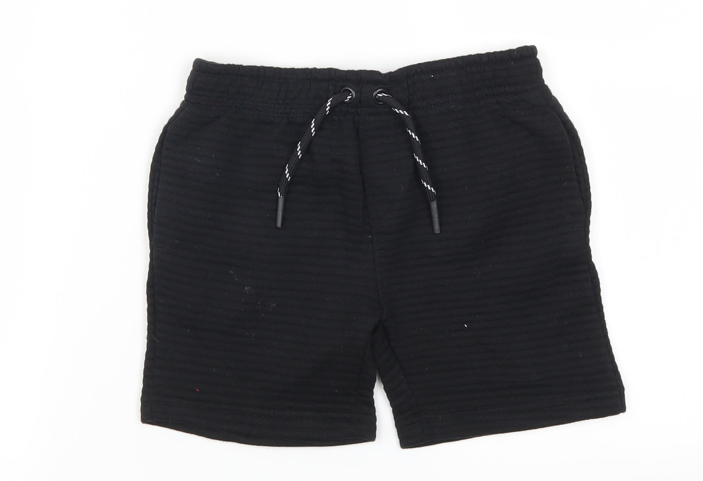 Pep & Co Boys Black   Sweat Shorts Size 4-5 Years