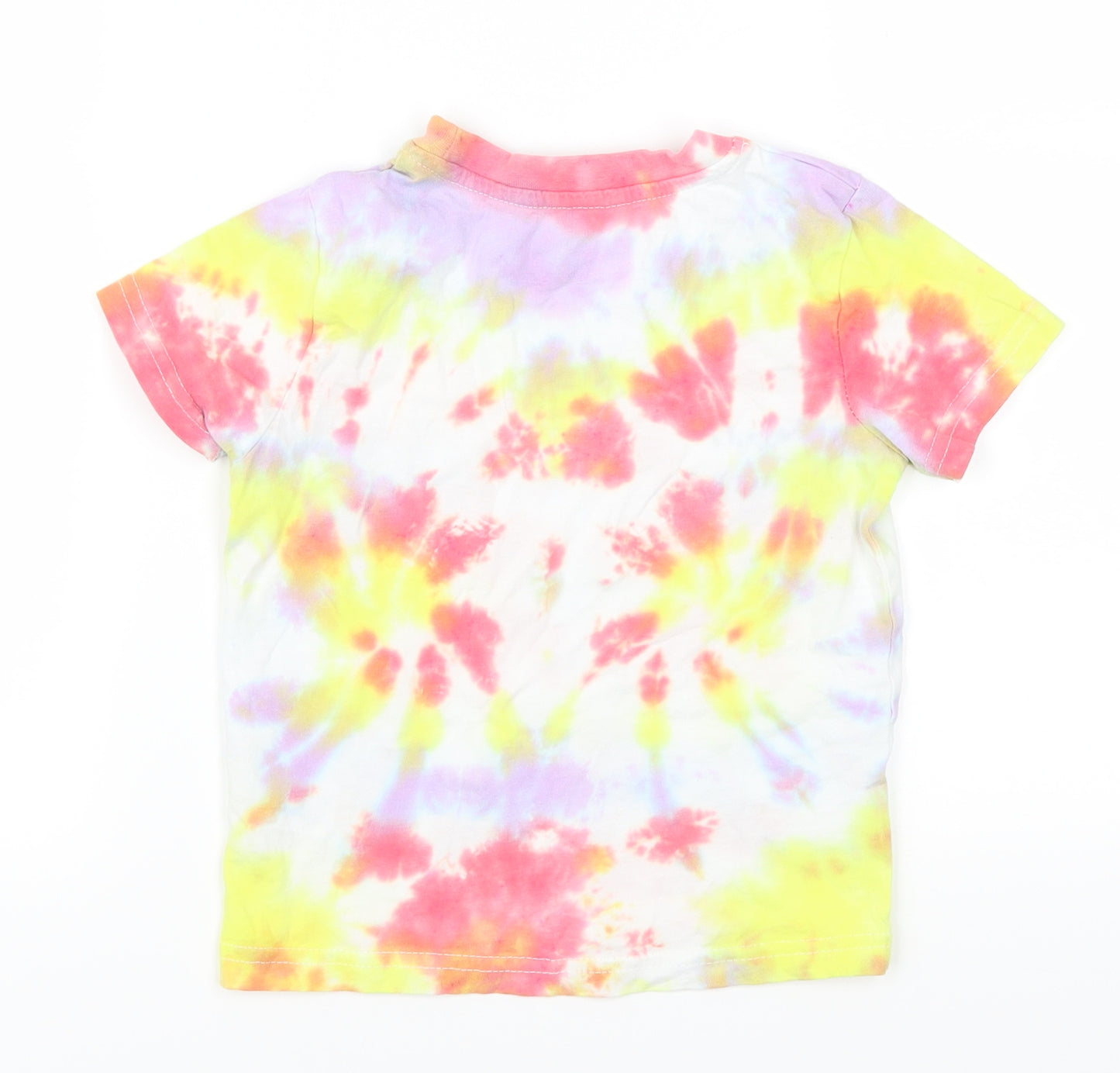 Lily & Dan Girls Multicoloured   Basic T-Shirt Size 4-5 Years  - Tie Dye
