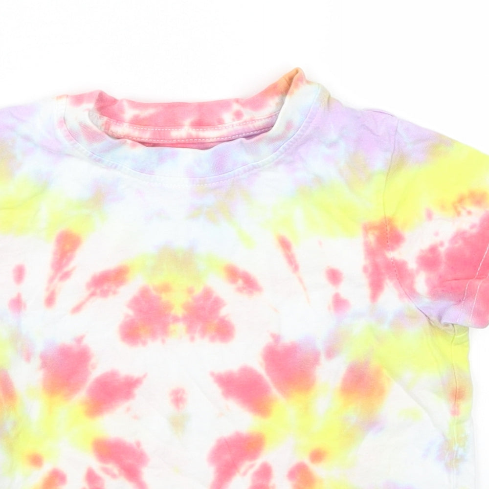 Lily & Dan Girls Multicoloured   Basic T-Shirt Size 4-5 Years  - Tie Dye