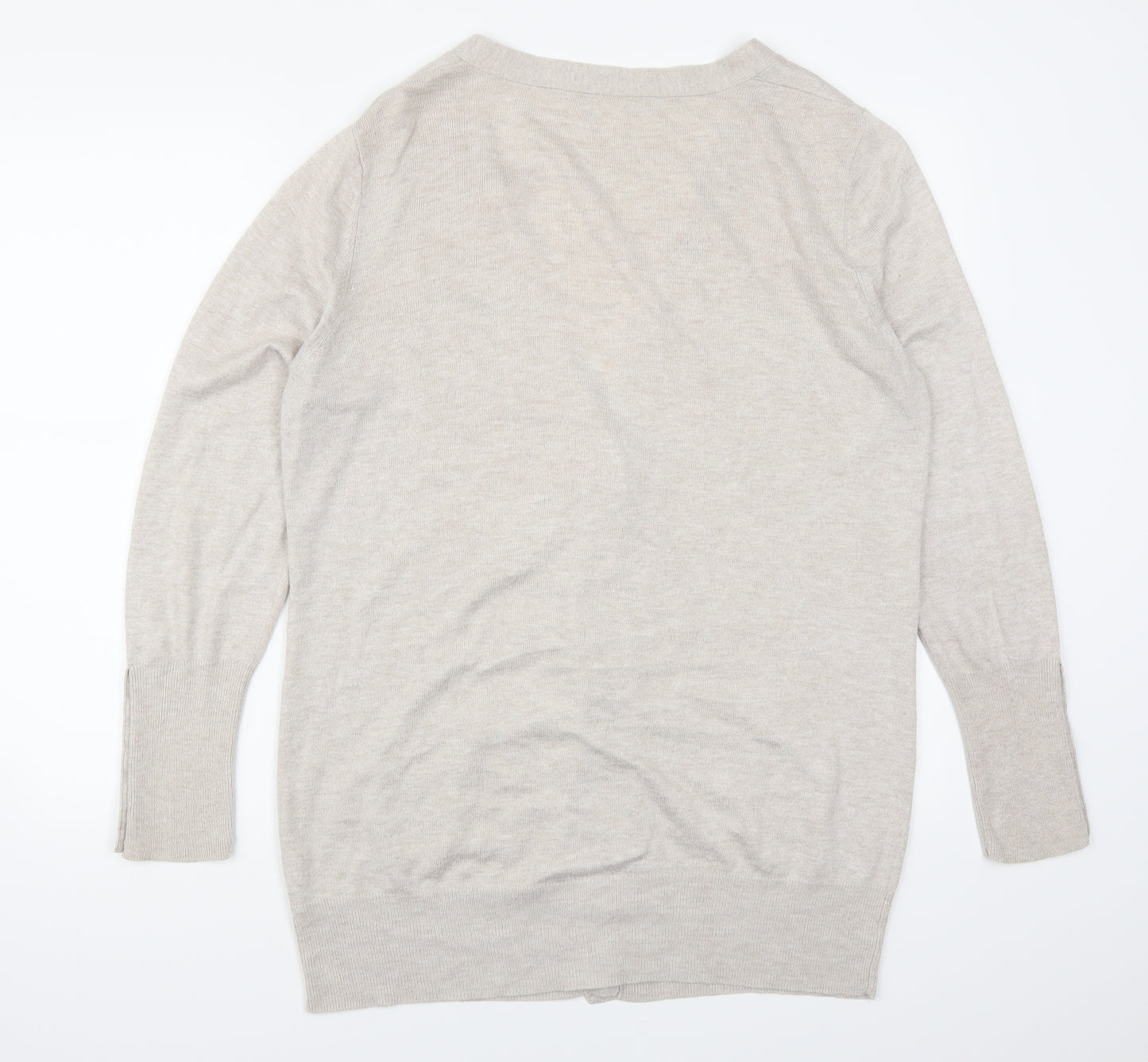 Marks and Spencer Womens Beige   Cardigan Jumper Size 18