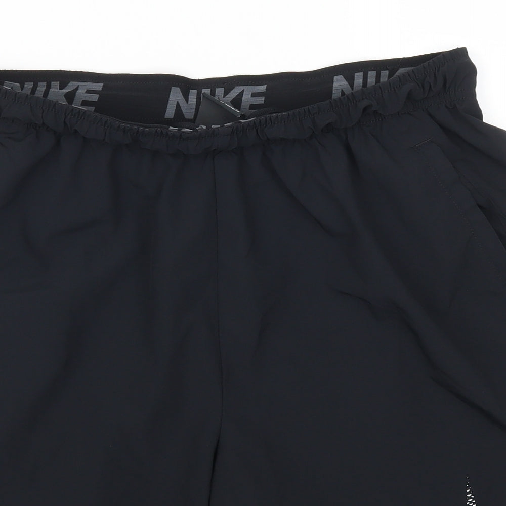 Nike Mens Black   Athletic Shorts Size M - Logo
