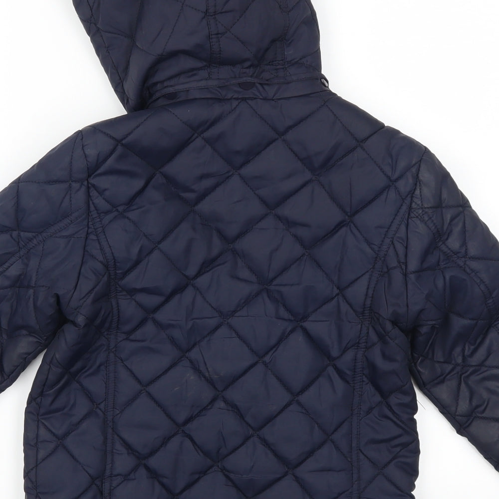 Mayoral Outerwear Boys Blue   Quilted Coat Size 3 Years