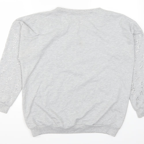 Simply Be Womens Grey   Pullover Sweatshirt Size 14