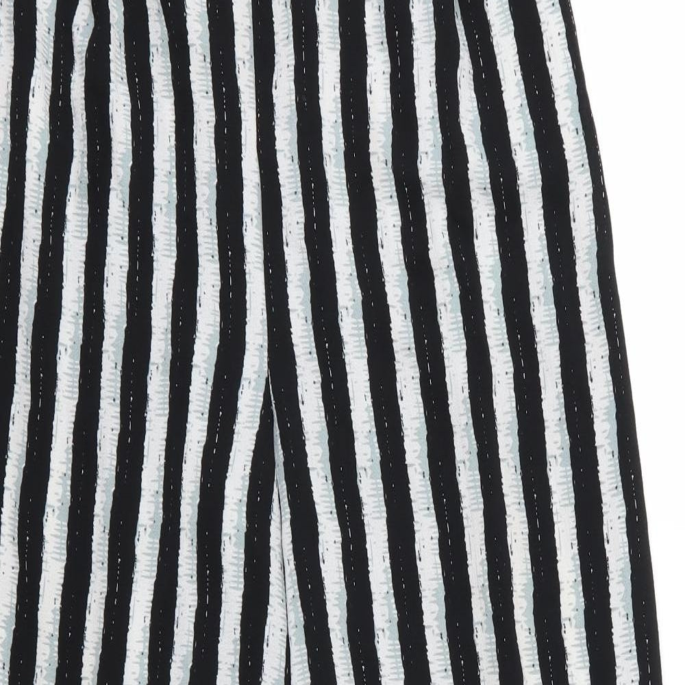 Primark Womens Grey Striped  Trousers  Size 16 L28 in