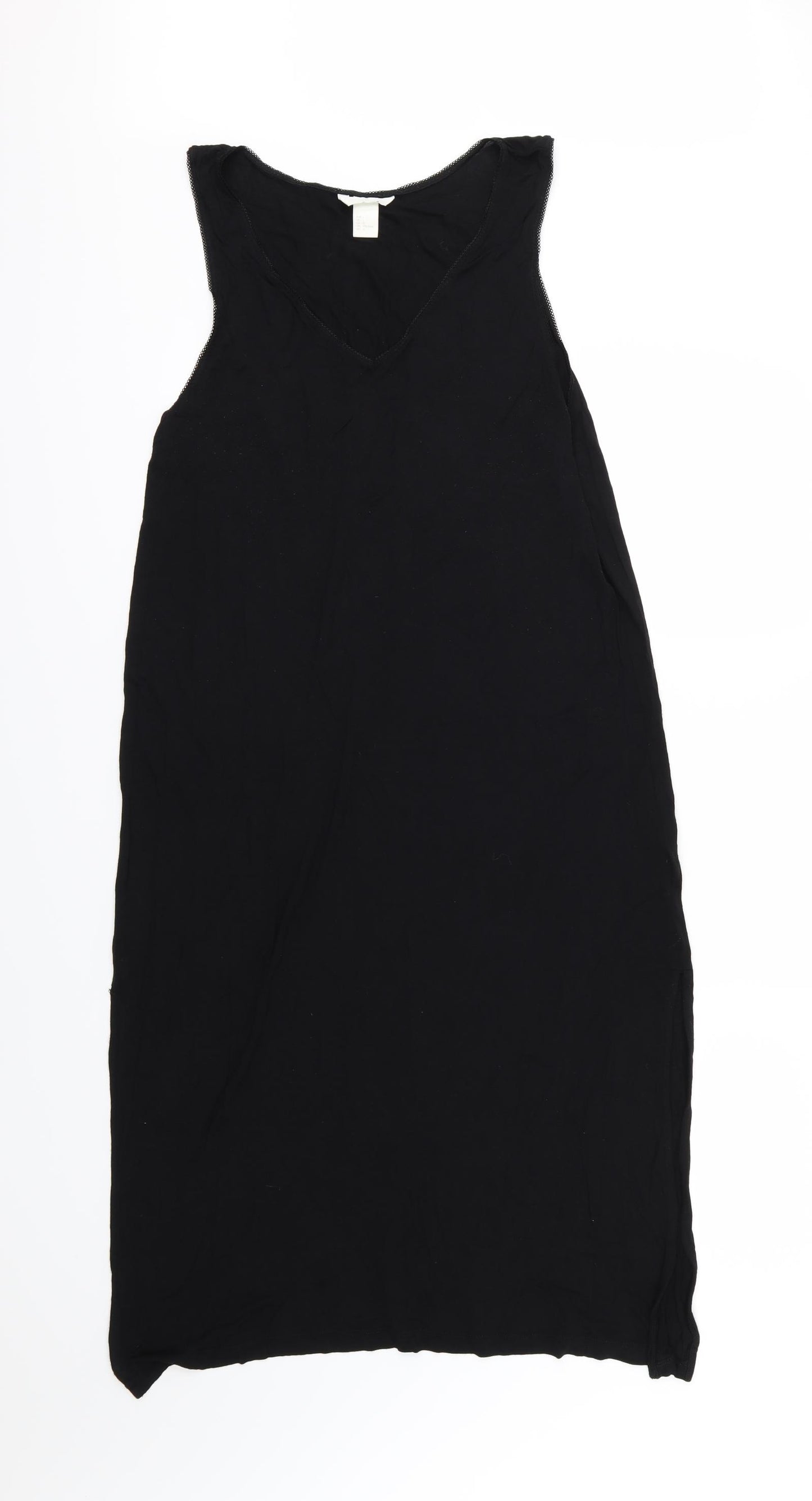 H&M Womens Black  Jersey T-Shirt Dress  Size L