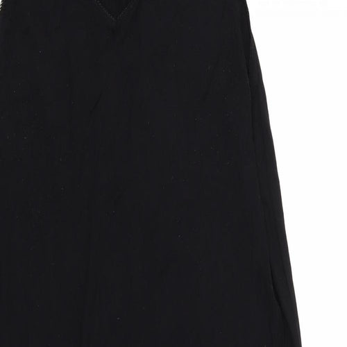 H&M Womens Black  Jersey T-Shirt Dress  Size L