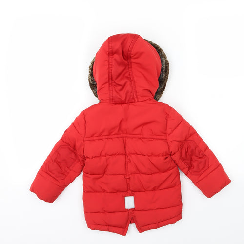 Ted Baker Boys Red   Basic Coat Coat Size 12-13 Years