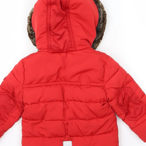 Ted Baker Boys Red   Basic Coat Coat Size 12-13 Years