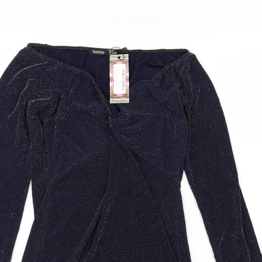 Boohoo Womens Black   A-Line  Size 14