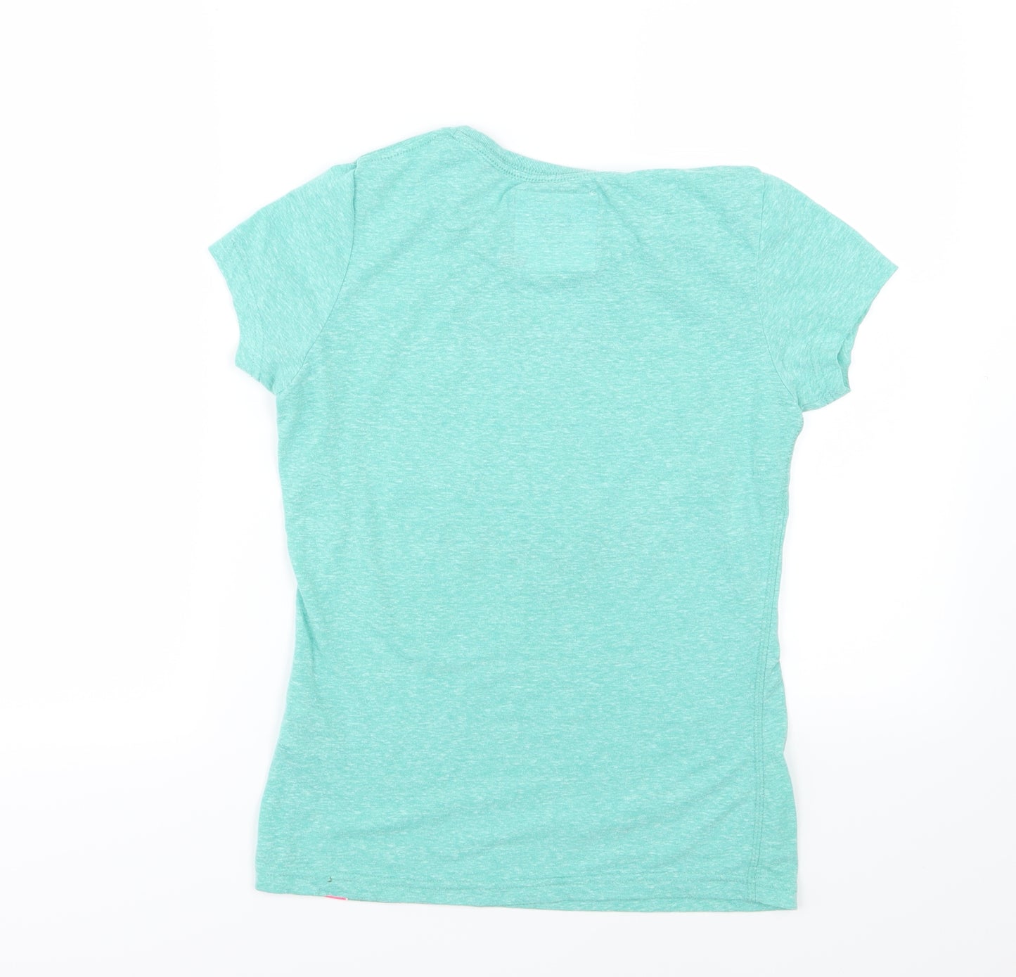 Superdry Womens Green  Jersey Basic T-Shirt Size 10