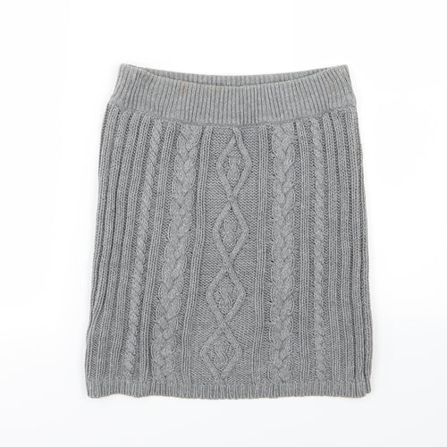Matalan Girls Grey  Knit Straight & Pencil Skirt Size 16 Years