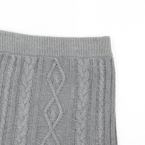 Matalan Girls Grey  Knit Straight & Pencil Skirt Size 16 Years