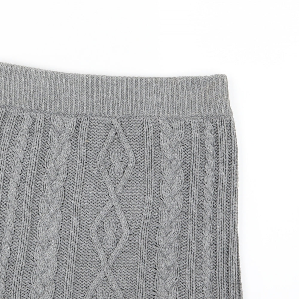 Matalan Girls Grey  Knit Straight & Pencil Skirt Size 16 Years