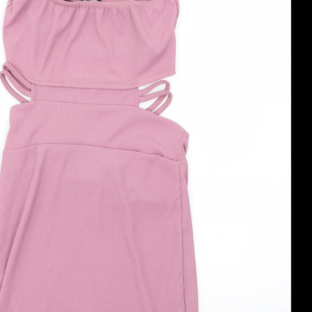PRETTYLITTLETHING Womens Pink   Bodycon  Size 12