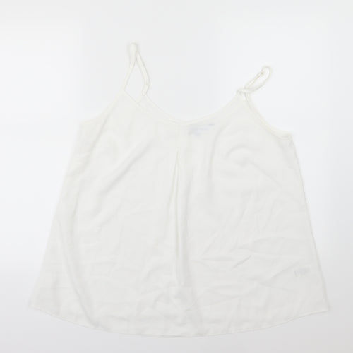 Capsule Womens White  Chiffon Camisole Tank Size 14