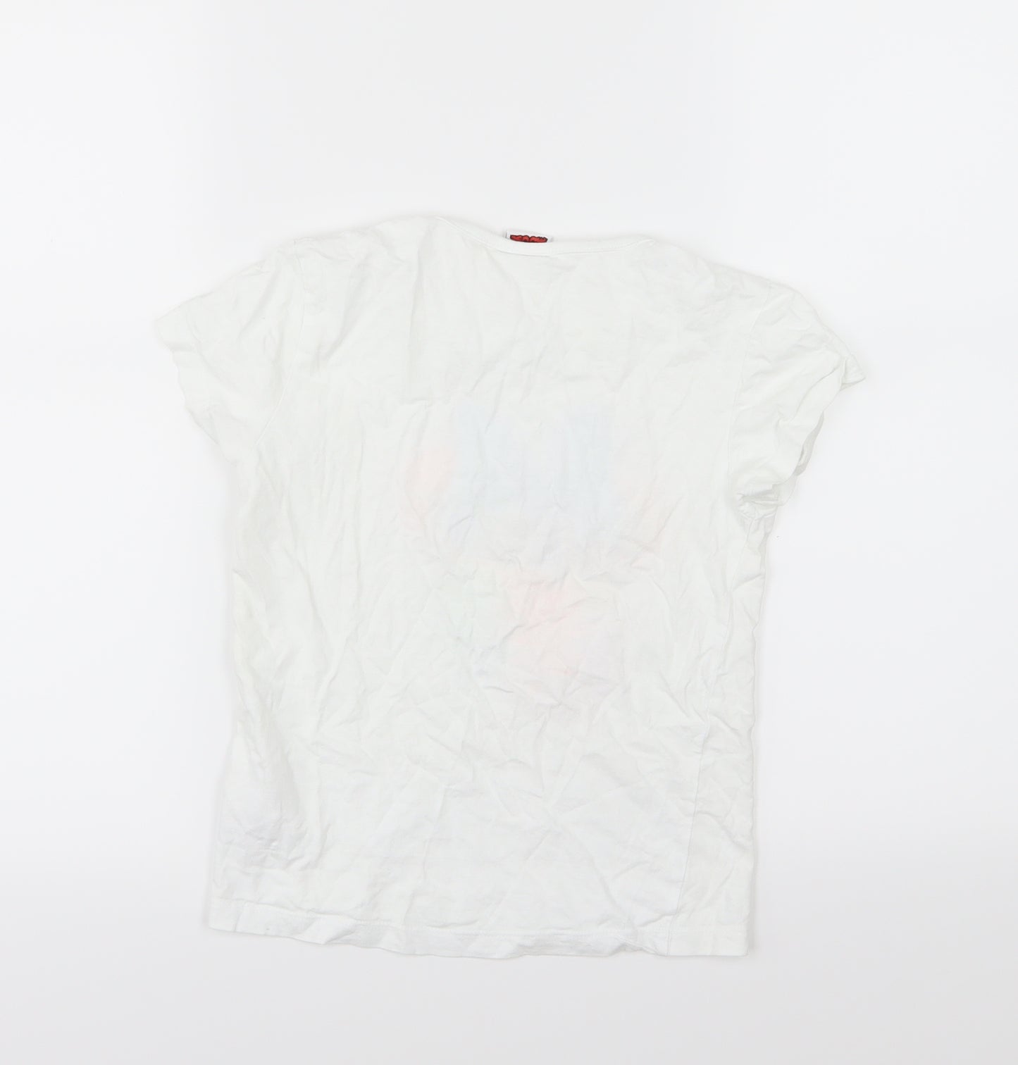 Primark Girls White  Jersey Basic T-Shirt Size 7-8 Years  - Minnie mouse