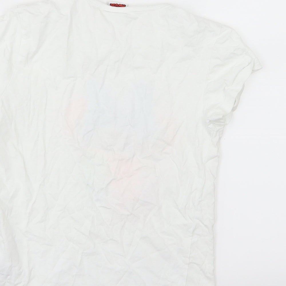 Primark Girls White  Jersey Basic T-Shirt Size 7-8 Years  - Minnie mouse