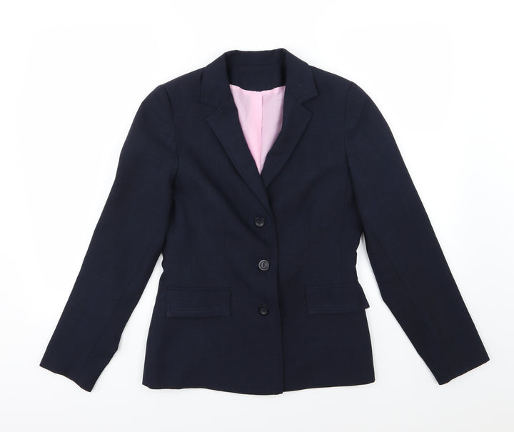 NL Collection Womens Blue Jacket Suit Jacket Size 10
