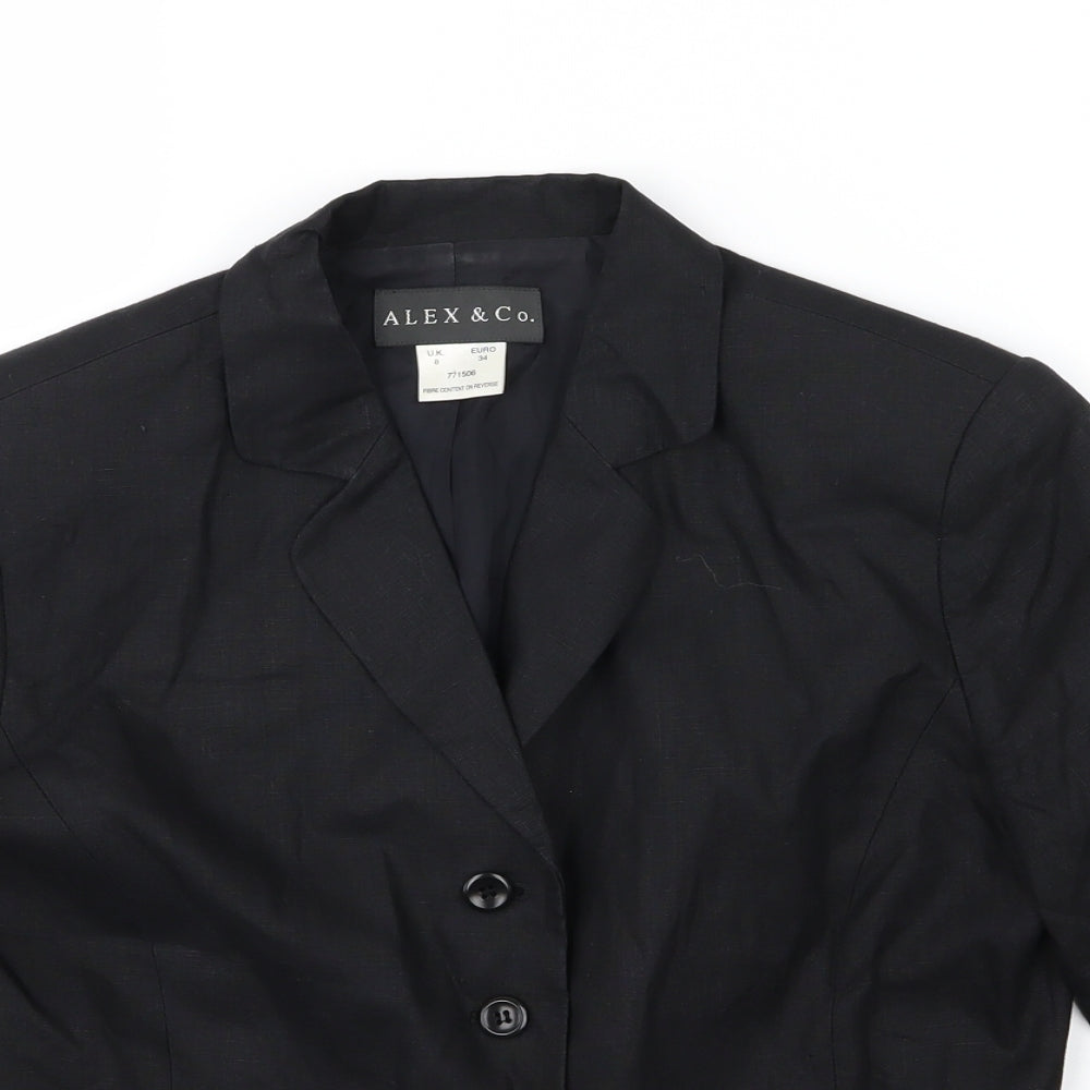 Alex & Co Womens Black   Jacket Blazer Size 8