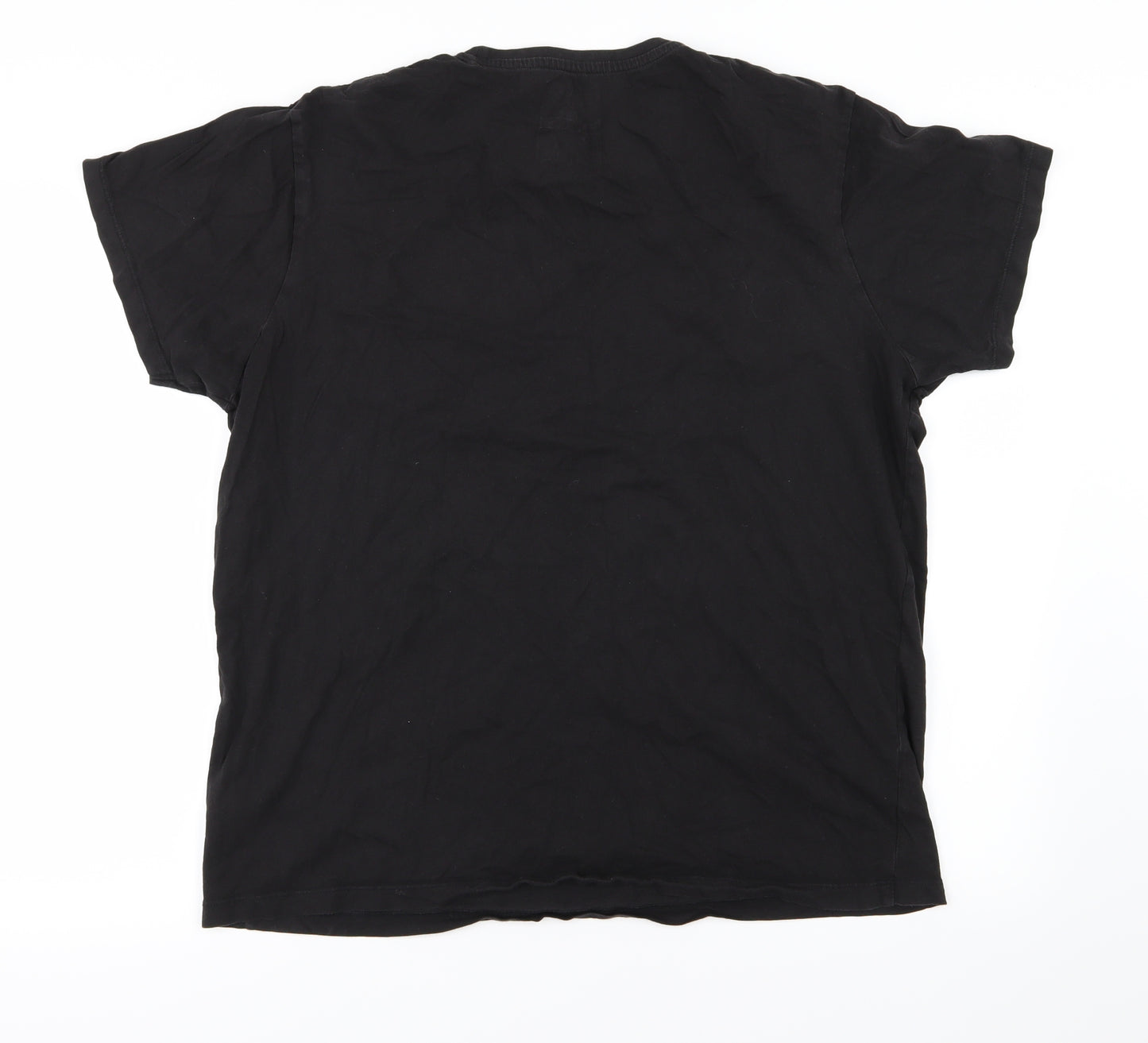 Cedar Wood State Mens Black  Jersey  T-Shirt Size XL  - Dark city nights