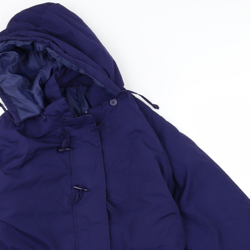 Being Casual Womens Purple   Overcoat Coat Size 20