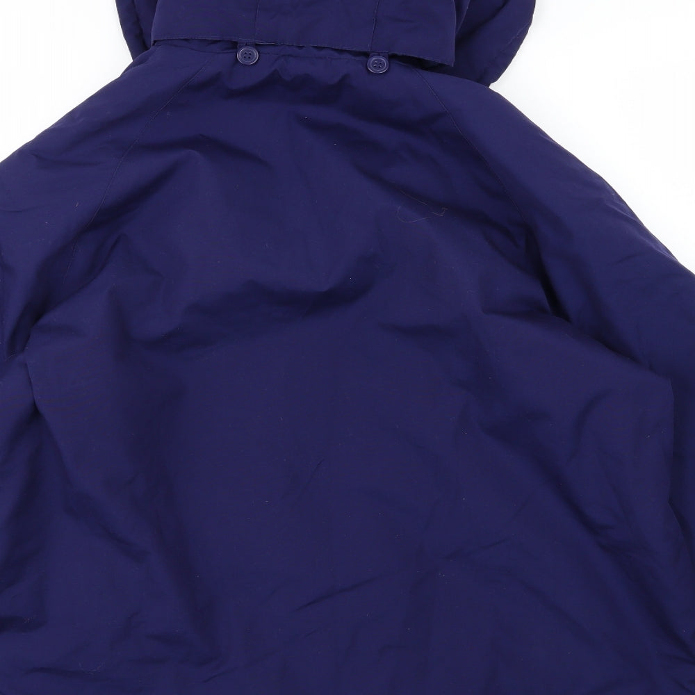 Being Casual Womens Purple   Overcoat Coat Size 20