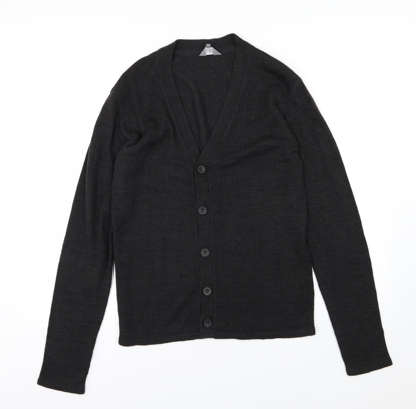 Fluid Womens Grey  Knit Cardigan Jumper Size L