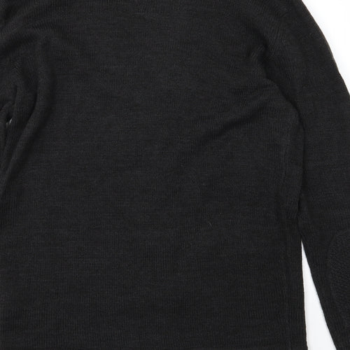 Fluid Womens Grey  Knit Cardigan Jumper Size L
