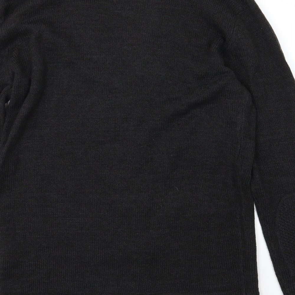 Fluid Womens Grey  Knit Cardigan Jumper Size L