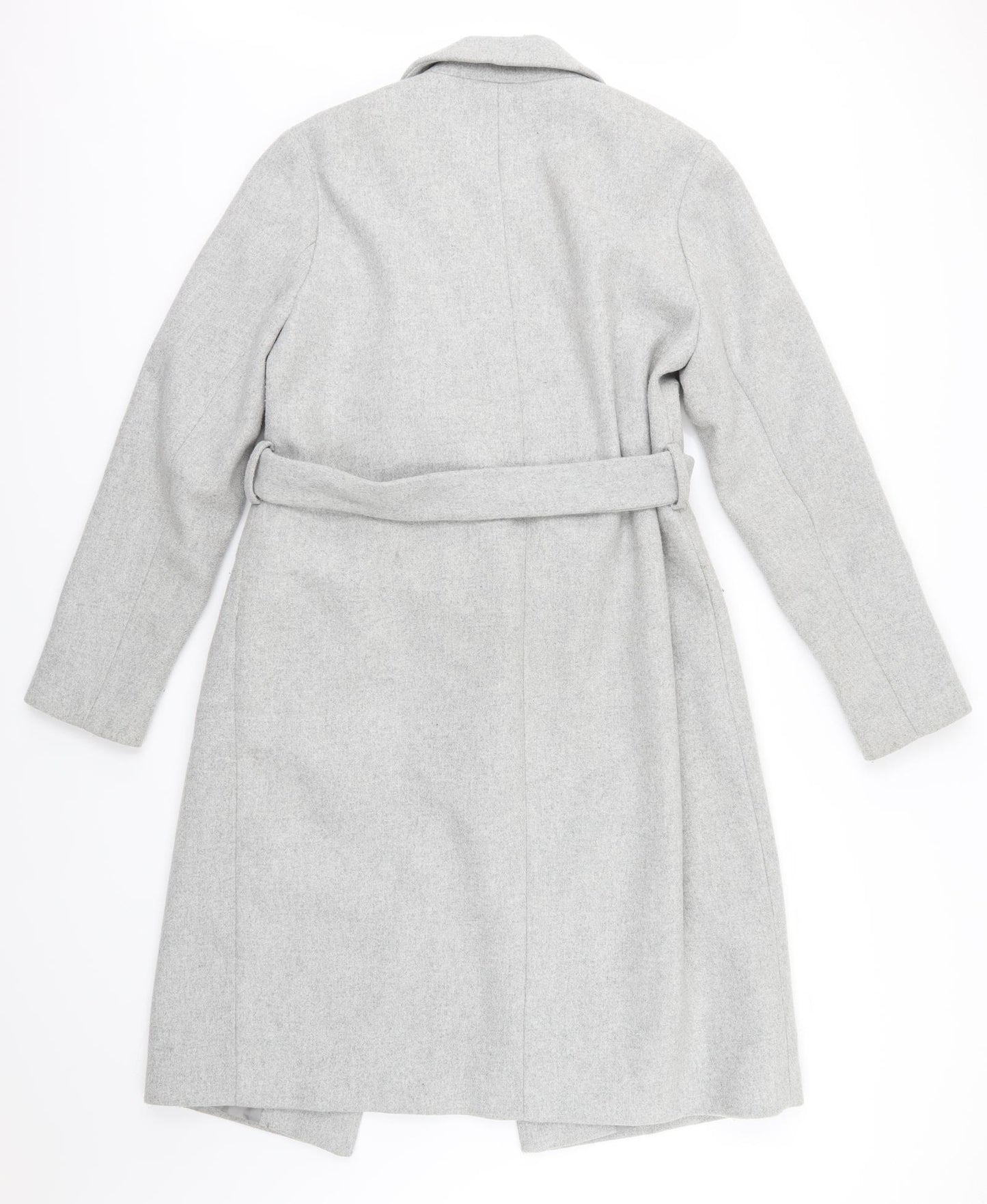 New Look Womens Grey   Overcoat Coat Size 14