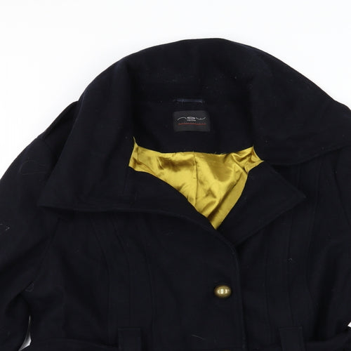 New Look Womens Blue   Overcoat Coat Size 18