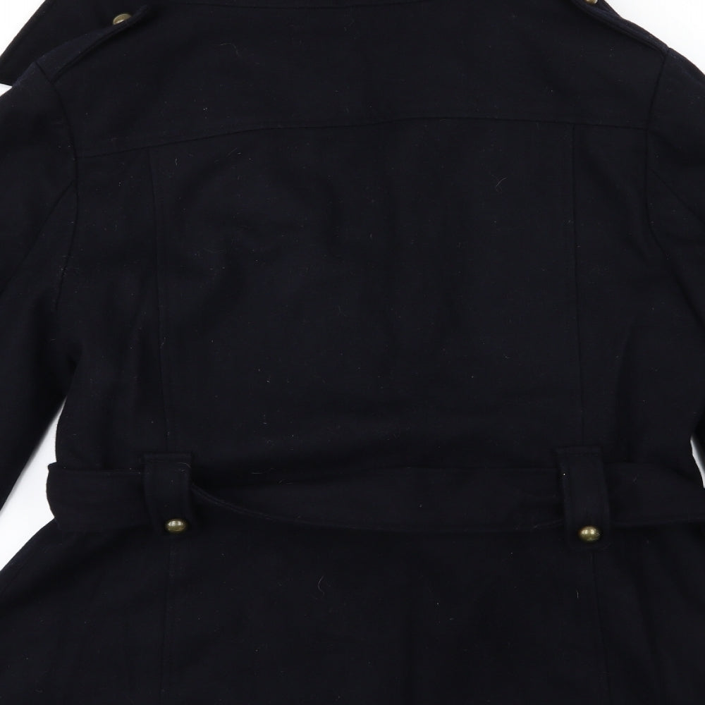 New Look Womens Blue   Overcoat Coat Size 18