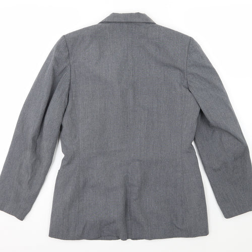 Dorothy Perkins Womens Grey  Rayon Jacket Suit Jacket Size 12