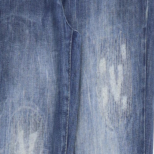 River Island Womens Blue  Denim Straight Jeans Size 12 L31 in