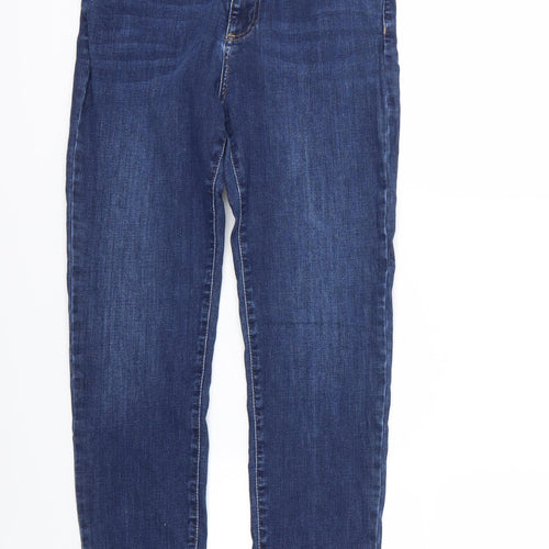 Marks and Spencer Womens Blue  Denim Skinny Jeans Size 12 L28 in