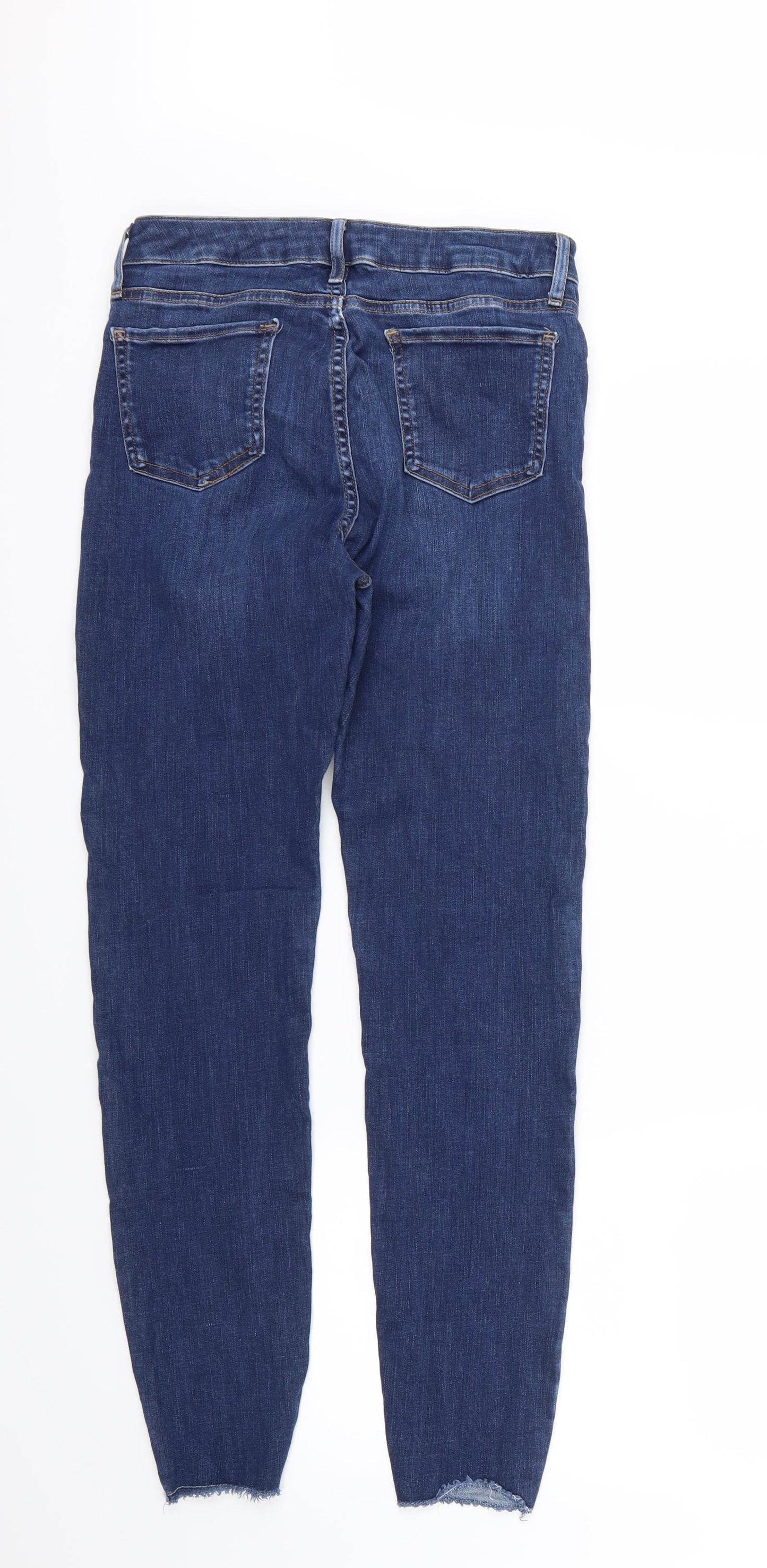 Marks and Spencer Womens Blue  Denim Skinny Jeans Size 12 L28 in