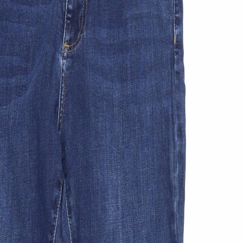 Marks and Spencer Womens Blue  Denim Skinny Jeans Size 12 L28 in