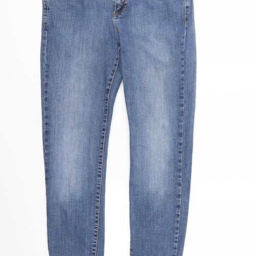 Marks and Spencer Womens Blue  Denim Skinny Jeans Size 12 L28 in