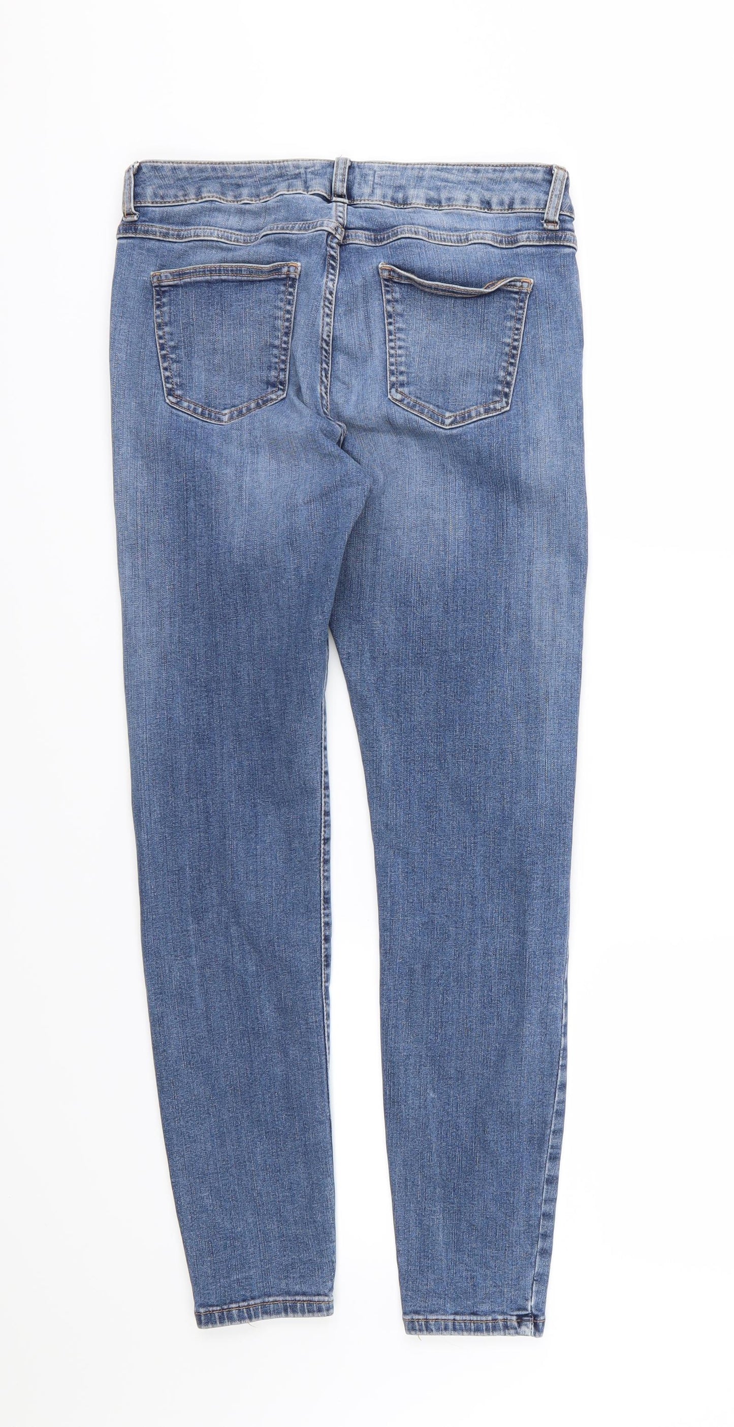 Marks and Spencer Womens Blue  Denim Skinny Jeans Size 12 L28 in