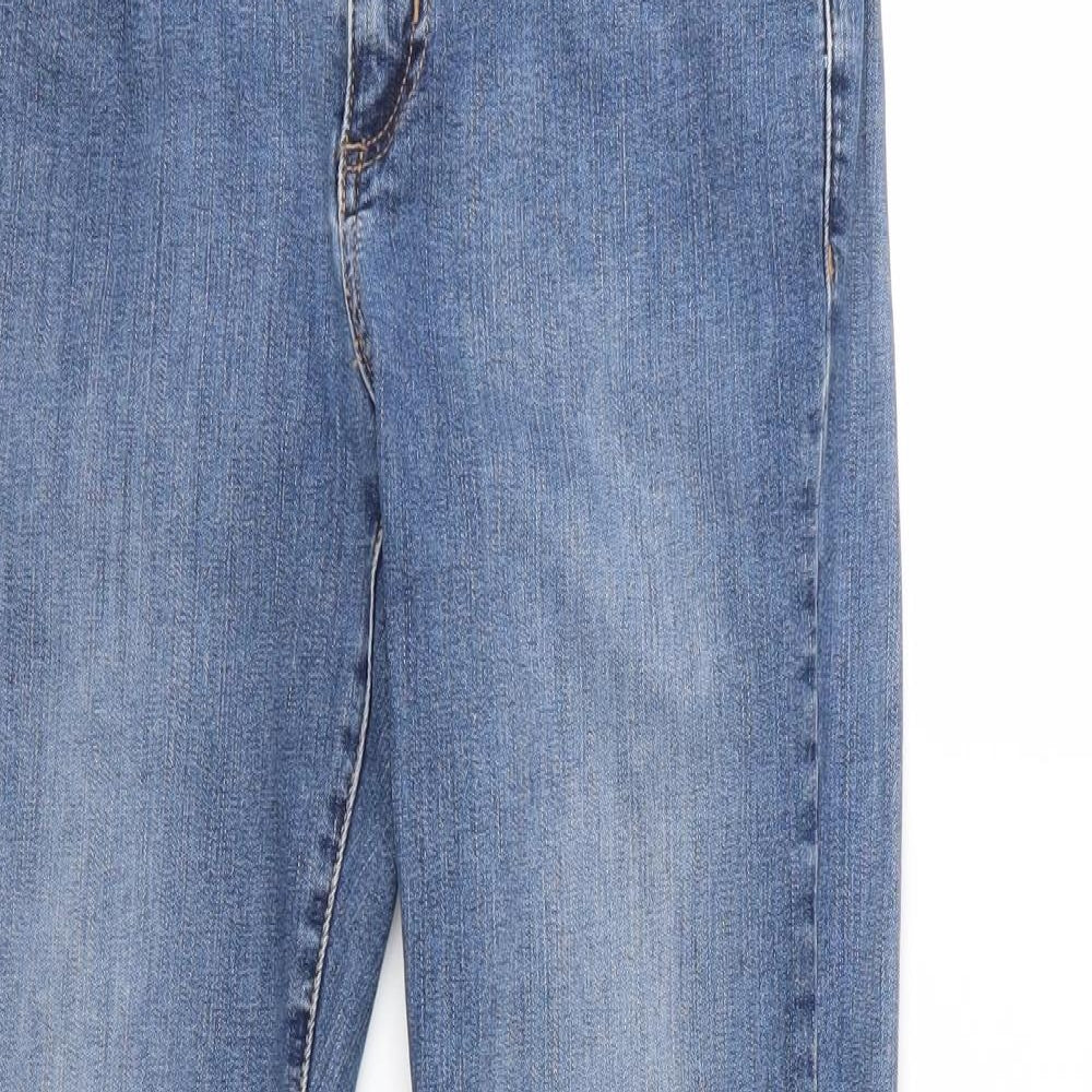 Marks and Spencer Womens Blue  Denim Skinny Jeans Size 12 L28 in