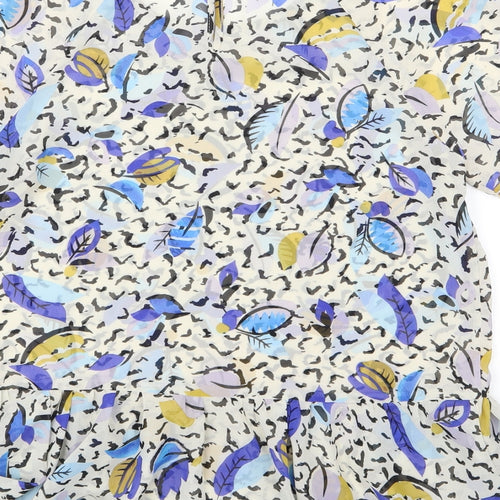 Atmosphere Womens Multicoloured  Chiffon Basic Blouse Size 12  - Leaf Print
