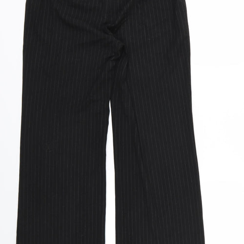 Principles Womens Black Striped Rayon Trousers  Size 12 L30 in