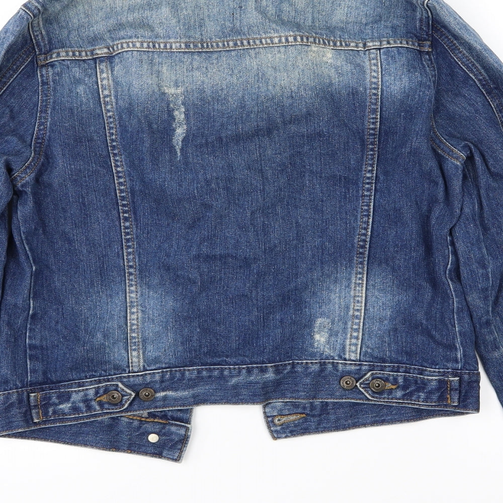 Miss Selfridge Womens Blue  Denim Jacket  Size 10