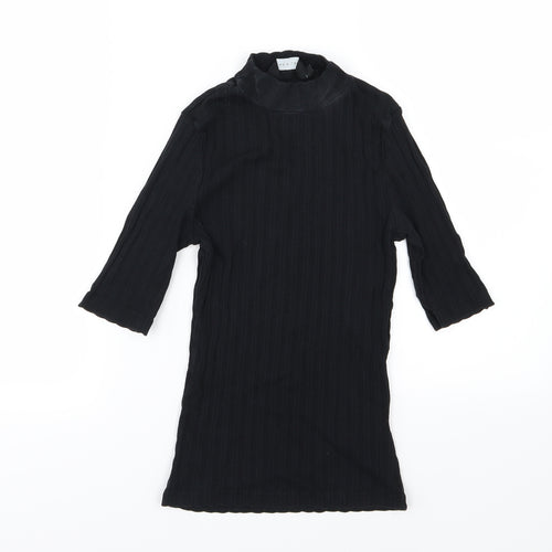 New Look Womens Black  Knit Pullover Jumper Size 10