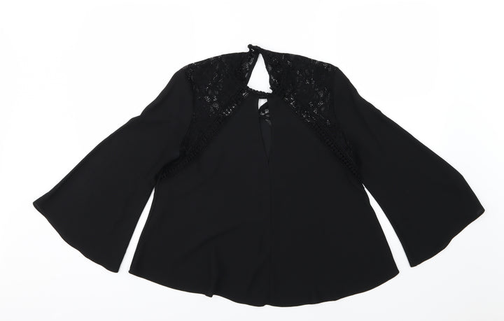 Miss Selfridge Womens Black Basic Blouse Size 8