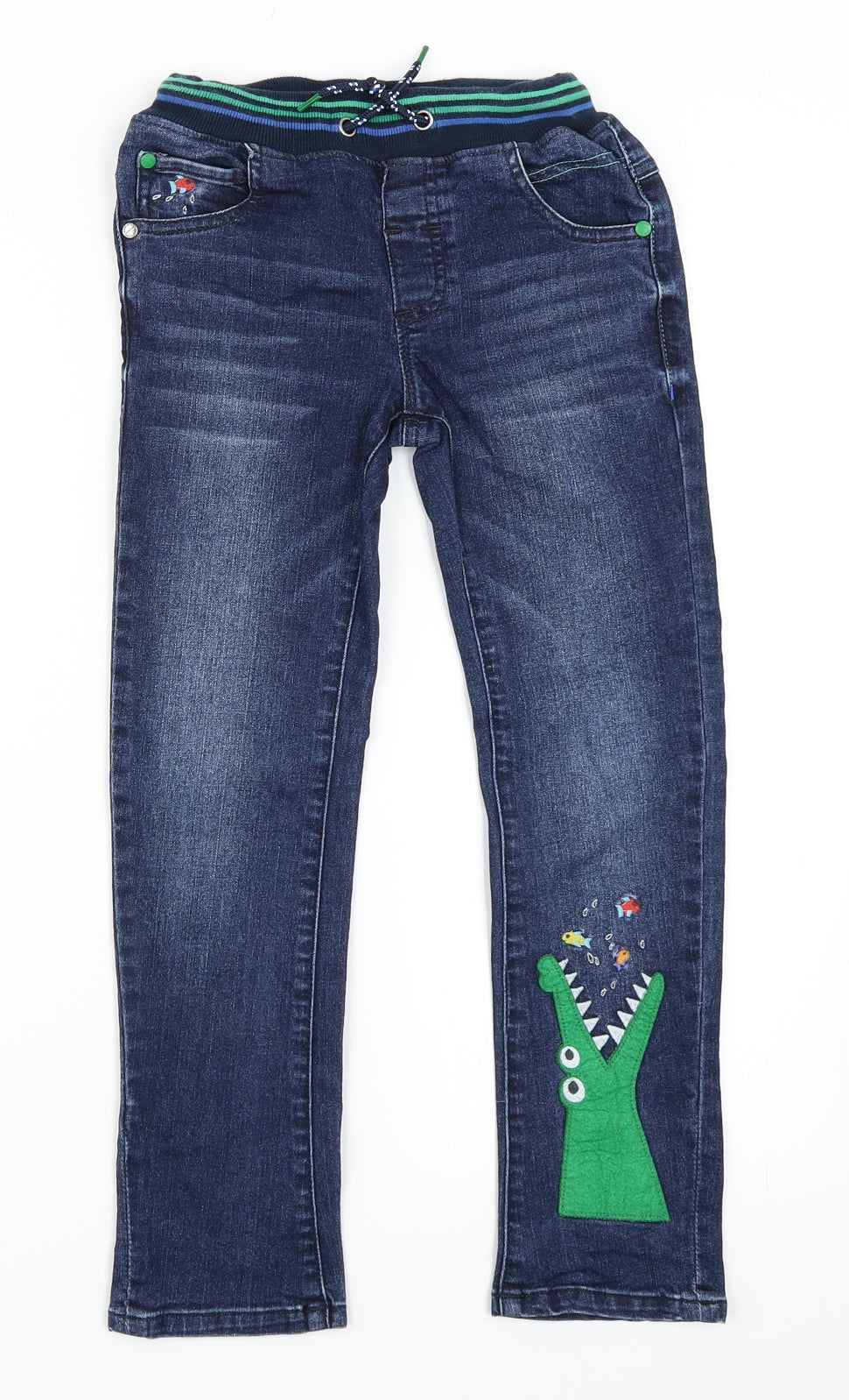 NEXT Boys Blue  Denim Straight Jeans Size 5-6 Years