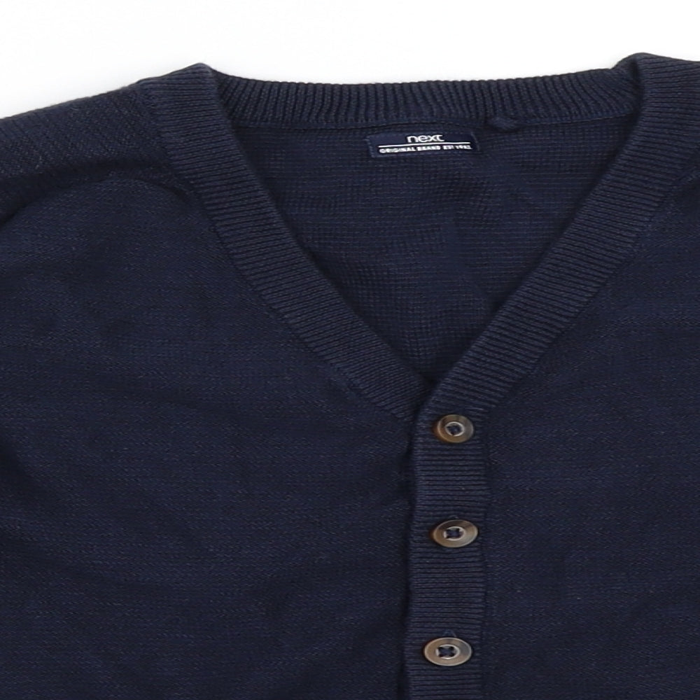 NEXT Boys Blue   Cardigan Jumper Size 5-6 Years